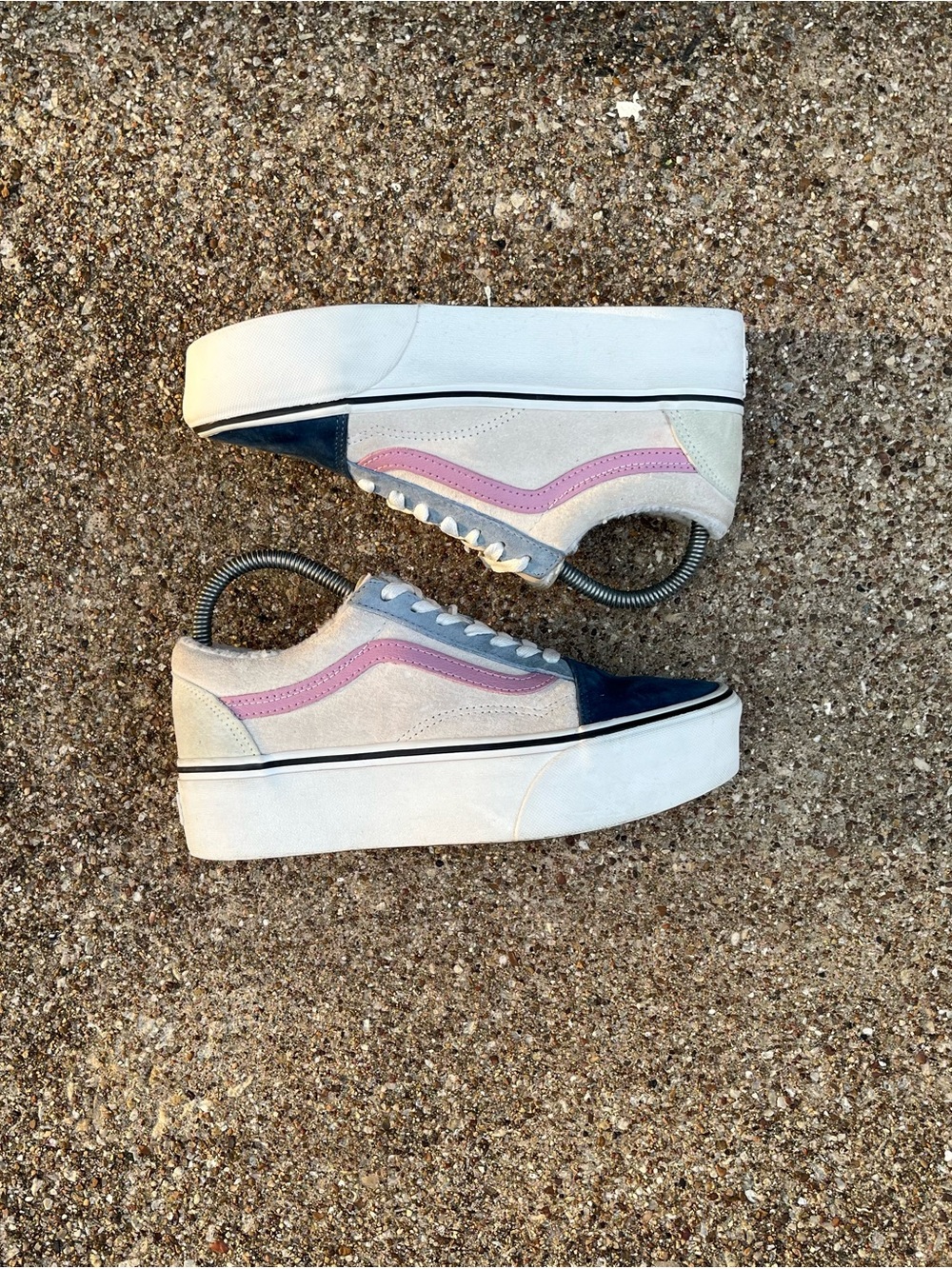 Vans Old Skool Stackform 'Pig Suede - Sherpa' sneaker W Size 7.5 VN0A7Q5MMUL